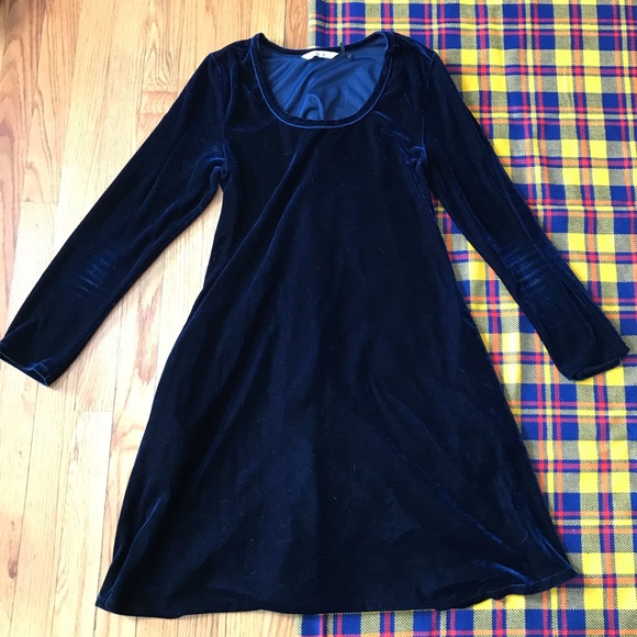 Soft Surroundings Blue Velvet Santiago Dress - Picture 2 of 6